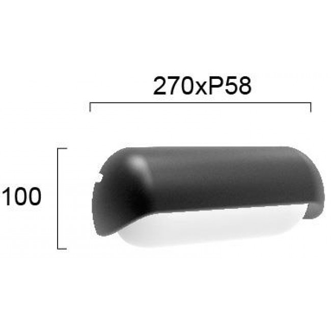 Απλίκα LED 13W 3000k Ανθρακί Titus 4255700 VIOKEF