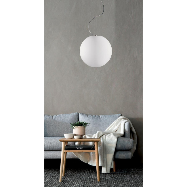 Φωτιστικό Μονόφωτο E27 Νίκελ Και Λευκό Luna 425600Π VIOKEF