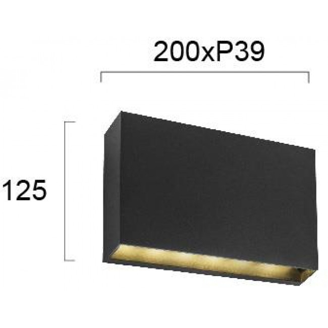 Απλίκα LED 13W 3000k Ανθρακί Elvira 4257200 VIOKEF