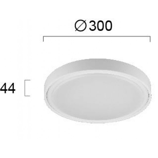 Πλαφονιέρα LED 19W 3000k Λευκό Anabella 4257300 VIOKEF