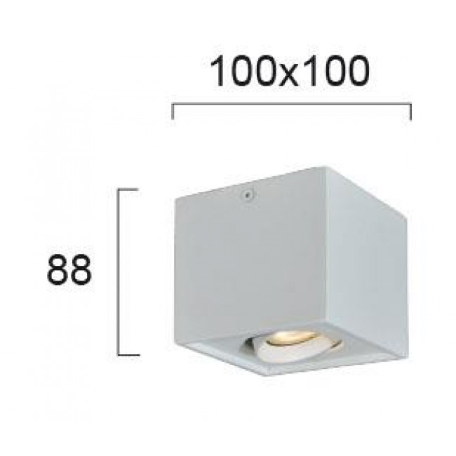 Σποτ Οροφής GU10 Λευκό Arion 4260900 VIOKEF