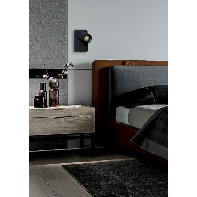 Σποτ Επίτοιχο GU10 Μαύρο Steven 4261001 VIOKEF