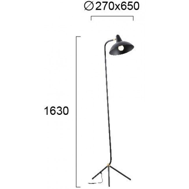 Φωτιστικό Δαπέδου E27 Μαύρο James 4261700 VIOKEF