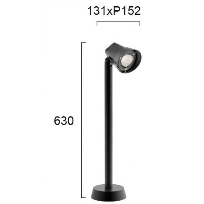 Φωτιστικό Κολώνα GU10 Ανθρακί Delton 4262300 VIOKEF
