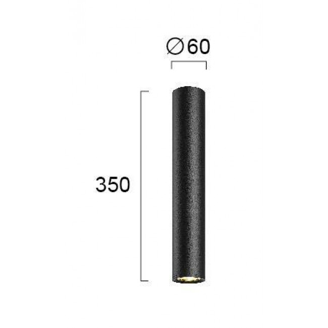 Σποτ Οροφής GU10 Μαύρο Ballet 4265100 VIOKEF