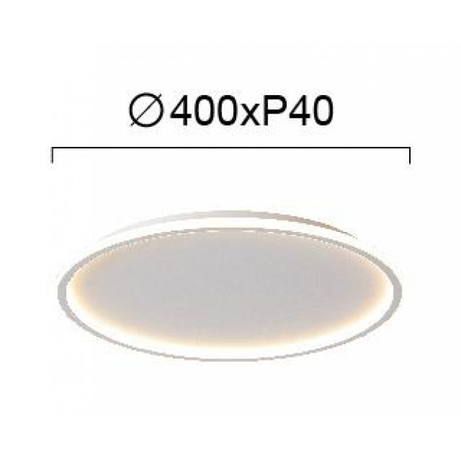 Πλαφονιέρα LED 35W 3000k Λευκό Arla 4266500 VIOKEF