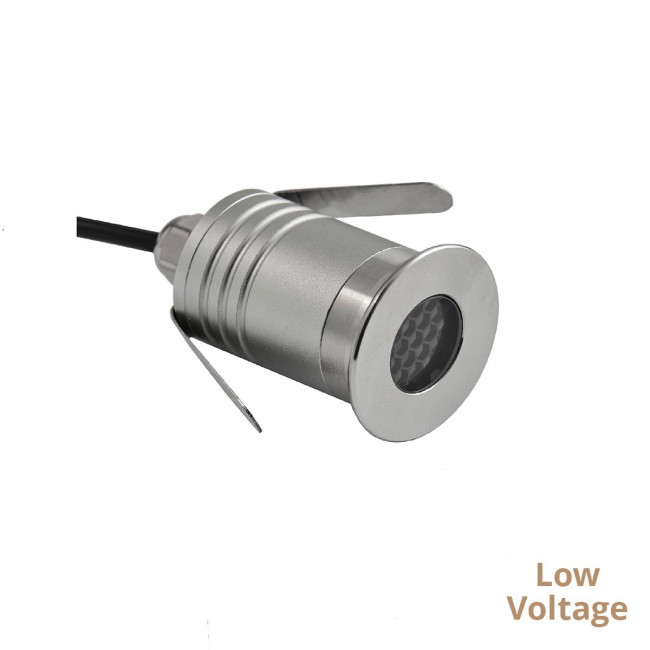 Φωτιστικό Χωνευτό LED 1W 3000k Ασημί Tenor 4269900 VIOKEF