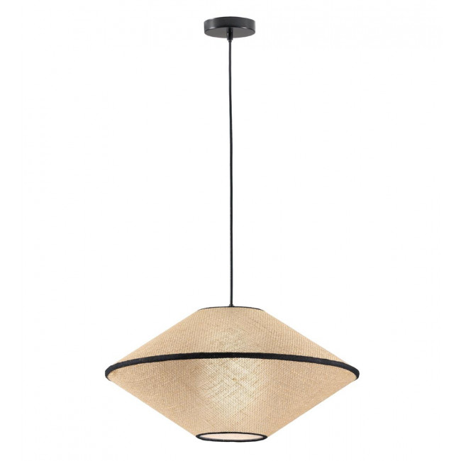 Φωτιστικό Μονόφωτο E27 Φυσικό Και Μαύρο Amica 4270200 VIOKEF