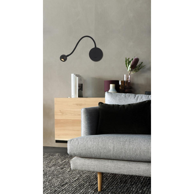Απλίκα LED 3.3W 3000k Μαύρο Sebastian 4270900 VIOKEF