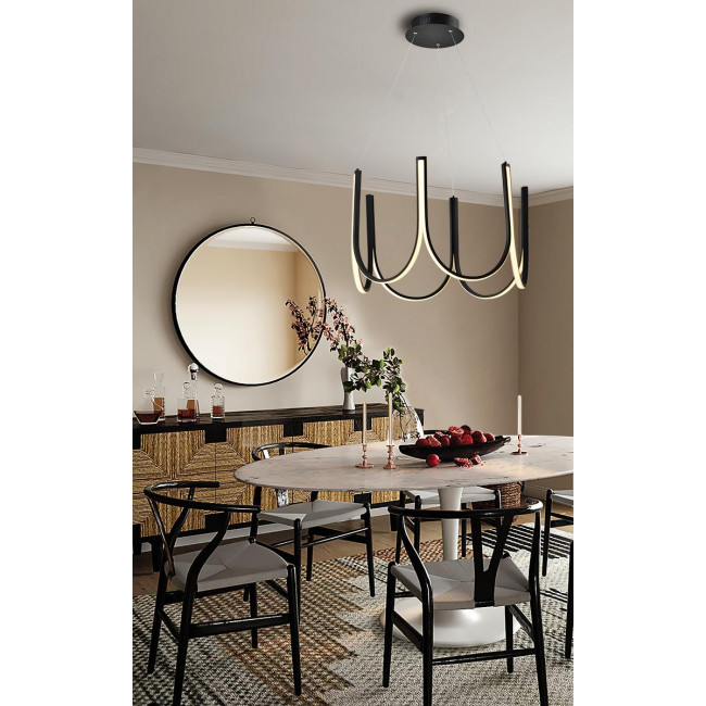 Φωτιστικό LED 80W 3000k Μαύρο Globus 4271500 VIOKEF