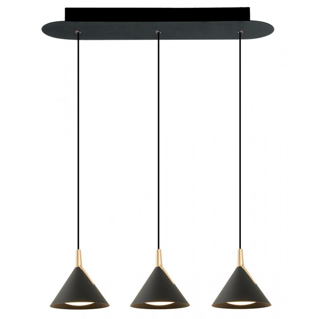 Φωτιστικό LED 27.7W 3000k Μαύρο Και Χρυσό Jolly 4274200 VIOKEF