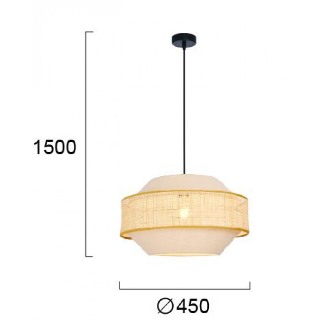 Φωτιστικό Μονόφωτο E27 Φυσικό Erica 4274600 VIOKEF