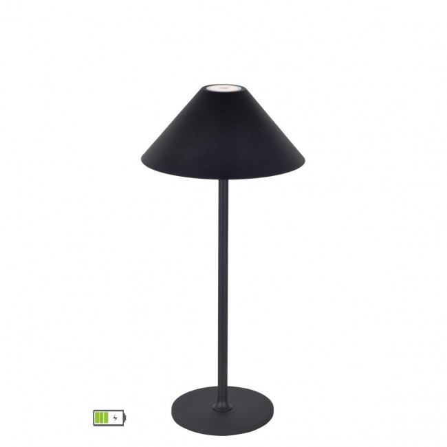 Πορτατίφ LED 3W 4000k Μαύρο Φορητό Cone 4275201 VIOKEF