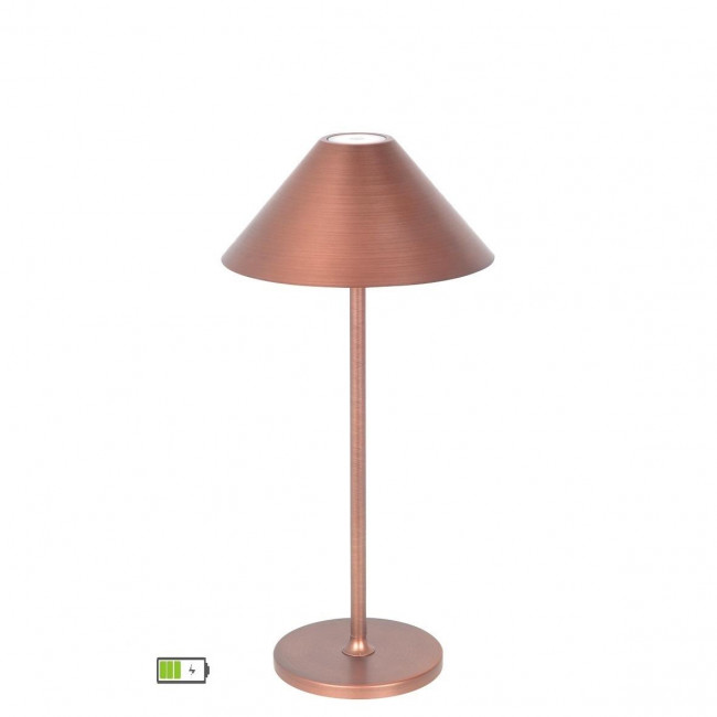Πορτατίφ LED 3W 4000k Χαλκός Φορητό Cone 4275202 VIOKEF