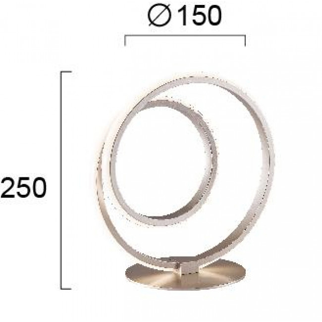 Πορτατίφ LED 12W 3000k Ασημί Cort 4275700 VIOKEF