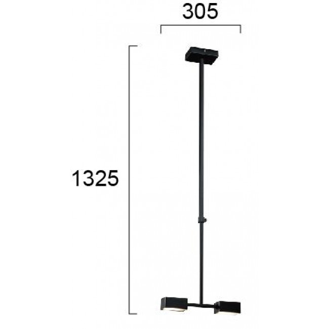 Φωτιστικό LED 13W 3000k Μαύρο Nosto 4276500 VIOKEF