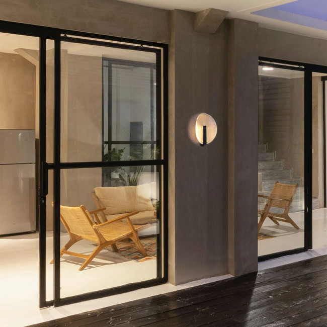 Απλίκα LED 9W 3000k Ανθρακί Και Διάφανο Eva 4277600 VIOKEF