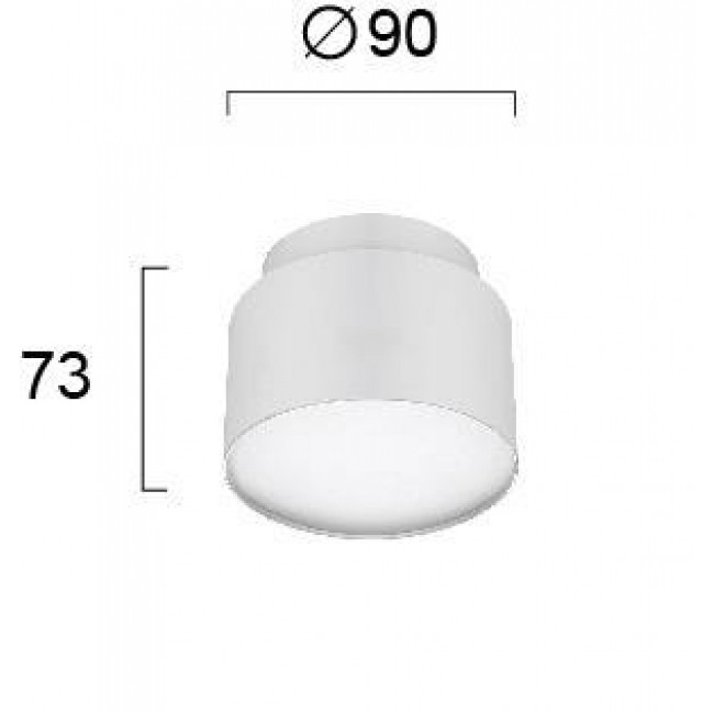 Φωτιστικό LED 9W 3000k Λευκό Gabi 4279400 VIOKEF
