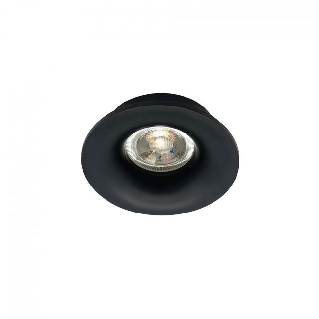 Σπότ Χωνευτό GU10 Μαύρο Σταθερό Moon 4279601 VIOKEF
