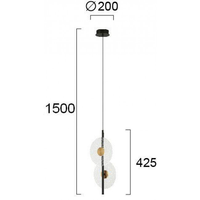 Φωτιστικό LED 4W 3000k Μαύρο Και Μπρονζέ Sun 4280200 VIOKEF