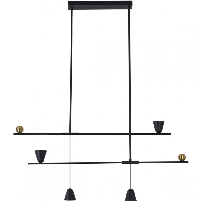 Φωτιστικό LED 24W 3000k Μαύρο Donatella 4280400 VIOKEF