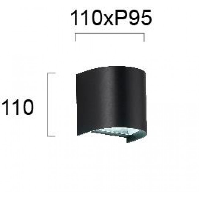 Απλίκα GU10 Μαύρο Spirit 4282400 VIOKEF