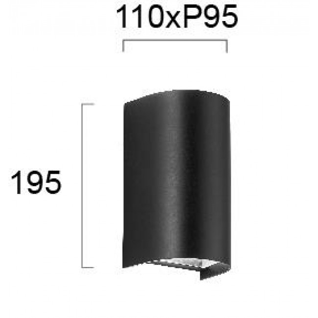 Απλίκα GU10 Μαύρο Spirit 4282500 VIOKEF
