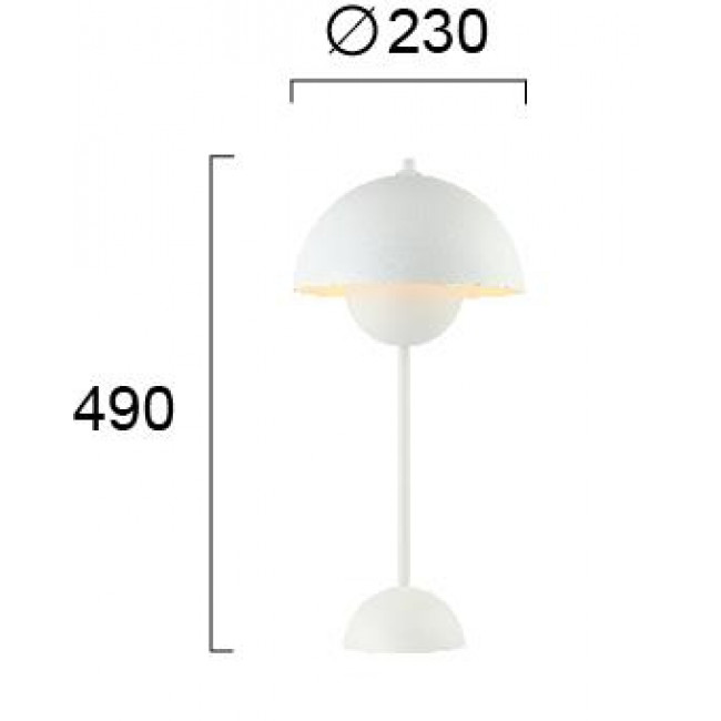 Πορτατίφ Ε27 Λευκό Tulip 4283300 VIOKEF