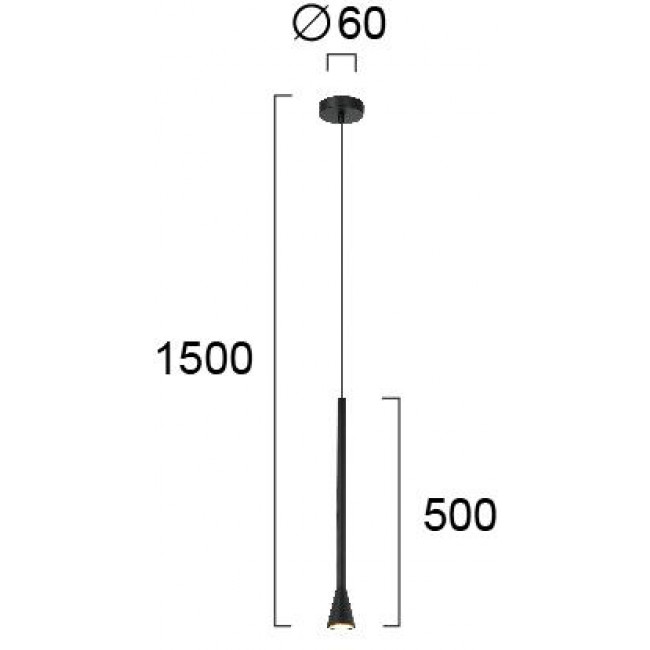 Φωτιστικό Μονόφωτο GU10 Μαύρο Melody 4283600 VIOKEF