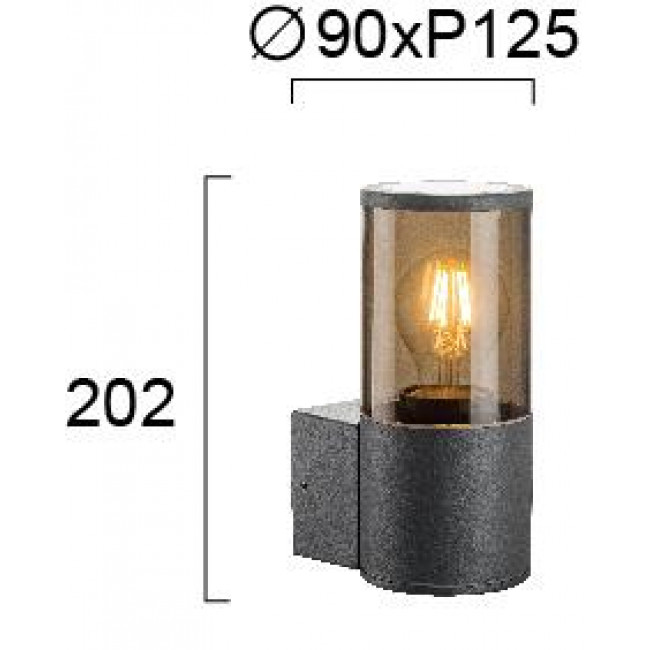 Απλίκα E27 Ανθρακί Londres 4284800 VIOKEF