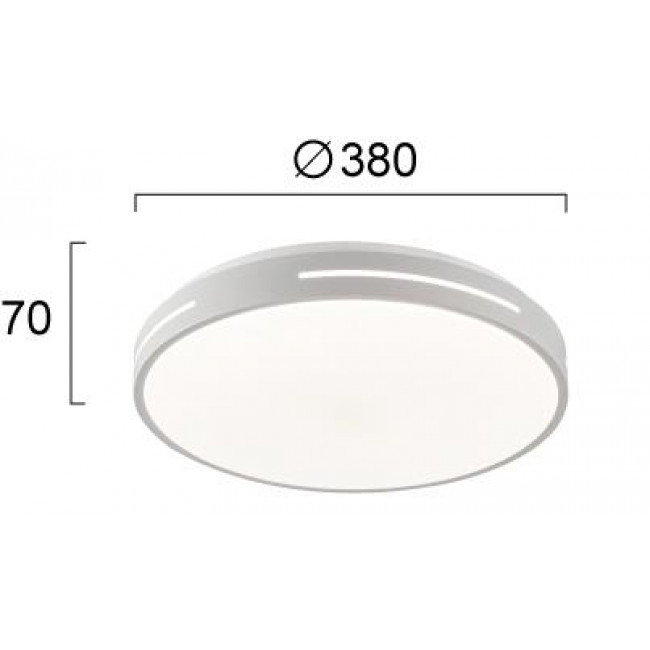 Πλαφονιέρα LED 30W 3000k Λευκό Alexia 4287700 VIOKEF