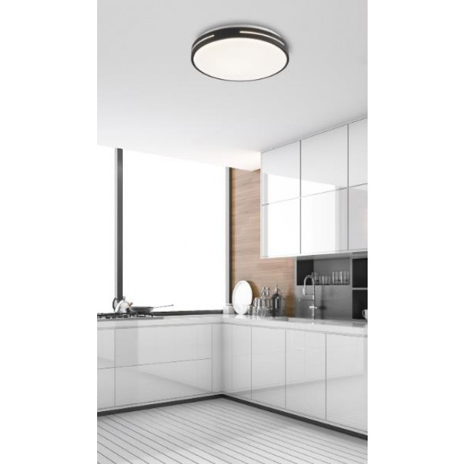 Πλαφονιέρα LED 30W 3000k Μαύρο Alexia 4287701 VIOKEF