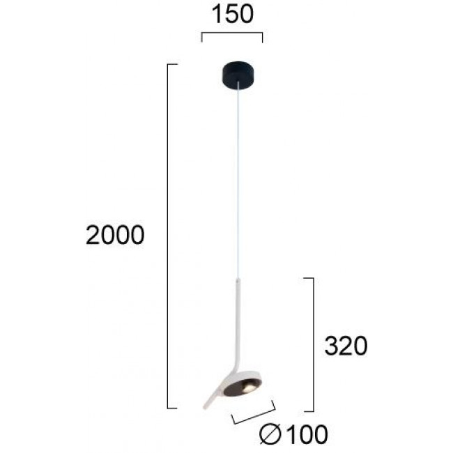 Φωτιστικό LED 7W 3000k Λευκό Factory 4288100 VIOKEF