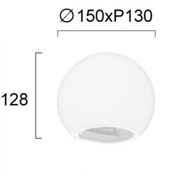 Απλίκα G9 Λευκό Sarra 4290200 VIOKEF