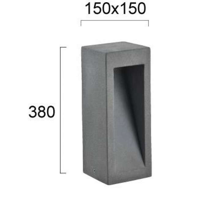 Φωτιστικό Κολώνα LED 6W 3000K Τσιμέντο Style 4290400 VIOKEF