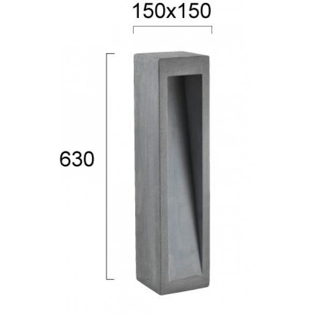 Φωτιστικό Κολώνα LED 6W 3000K Τσιμέντο Style 4290500 VIOKEF