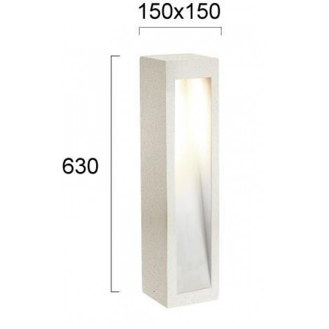 Φωτιστικό Κολώνα LED 6W 3000k Τσιμέντο Style 4290501 VIOKEF