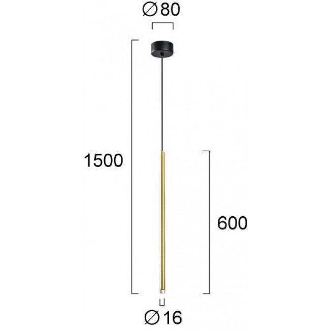 Φωτιστικό LED 4W 3000k Χρυσό Zenia 4291101 VIOKEF
