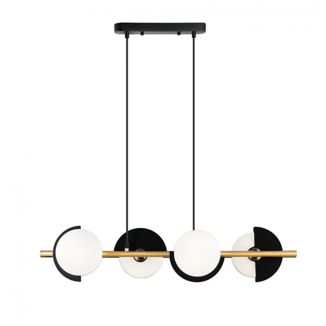 Φωτιστικό Πεντάφωτο G9 Μαύρο Και Χρυσό Darcy 4292100 VIOKEF
