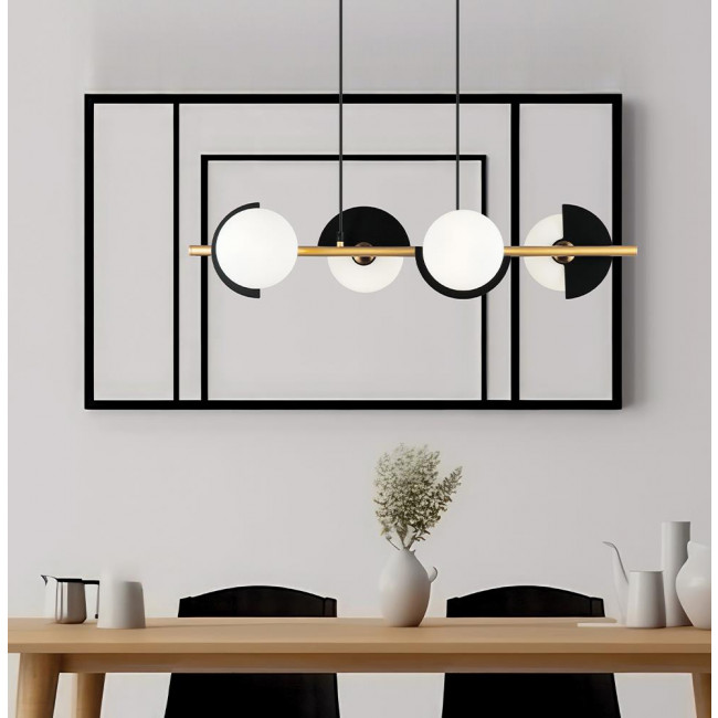 Φωτιστικό Πεντάφωτο G9 Μαύρο Και Χρυσό Darcy 4292100 VIOKEF