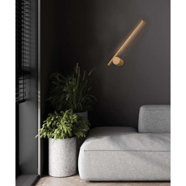 Απλίκα LED 6W 3000k Χρυσό Novita 4293001 VIOKEF