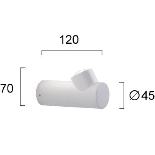 Απλίκα LED 7W 3000k Λευκό Vox 4293500 VIOKEF