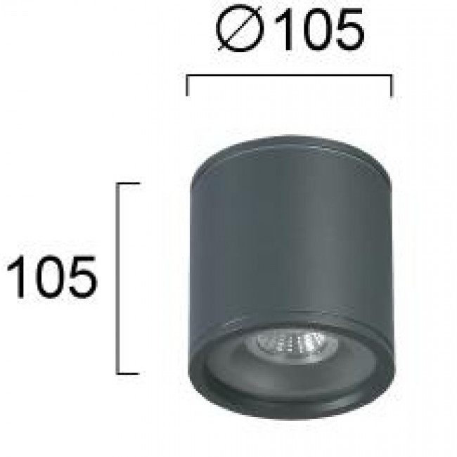 Σπότ Οροφής GU10 Ανθρακί Calista 4294101 VIOKEF