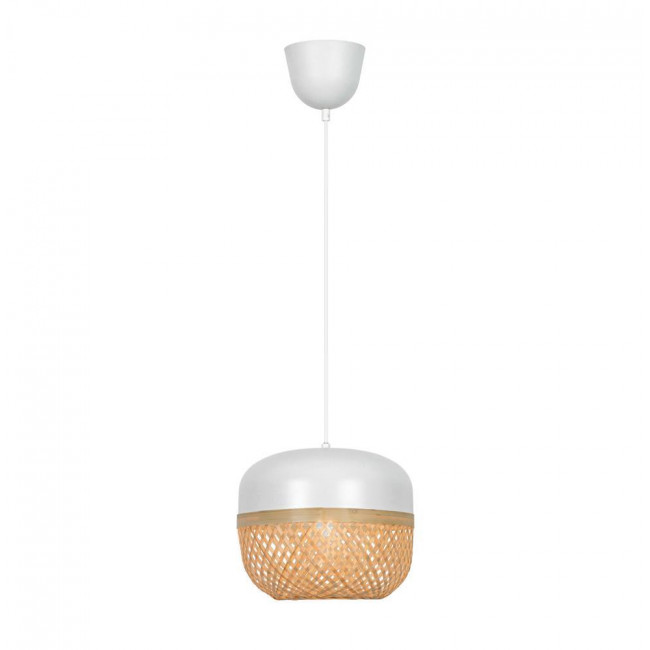 Φωτιστικό Μονόφωτο E27 Λευκό Και Φυσικό Saline 4295600 VIOKEF