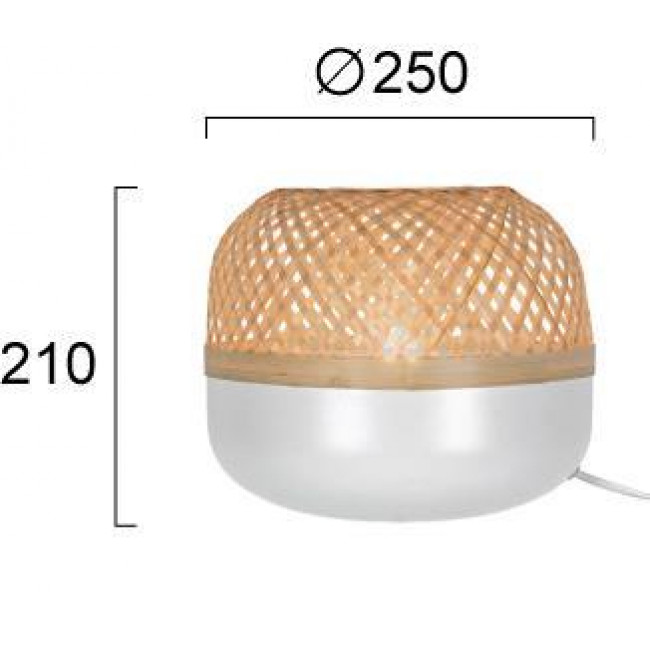 Πορτατίφ E27 Φυσικό Και Λευκό Saline 4295700 VIOKEF