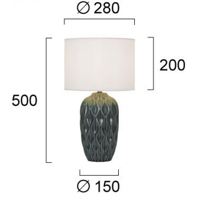 Πορτατίφ E27 Πράσινο Pineapple 4296101 VIOKEF