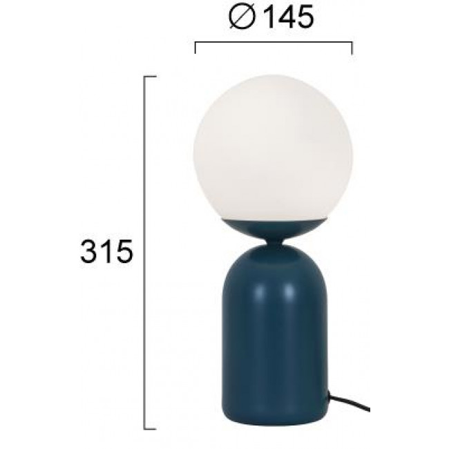 Πορτατίφ E14 Μπλε Και Λευκό Erietta 4296201 VIOKEF