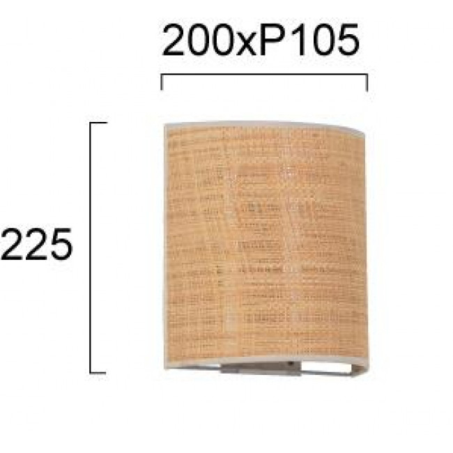 Απλίκα E27 Φυσικό Και Λευκό Amanda 4297000 VIOKEF