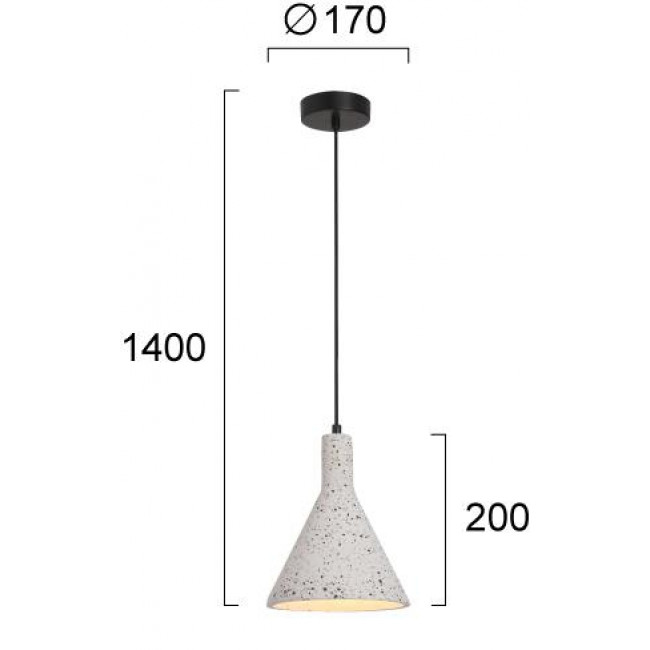 Φωτιστικό Μονόφωτο E27 Λευκό Dot 4297400 VIOKEF