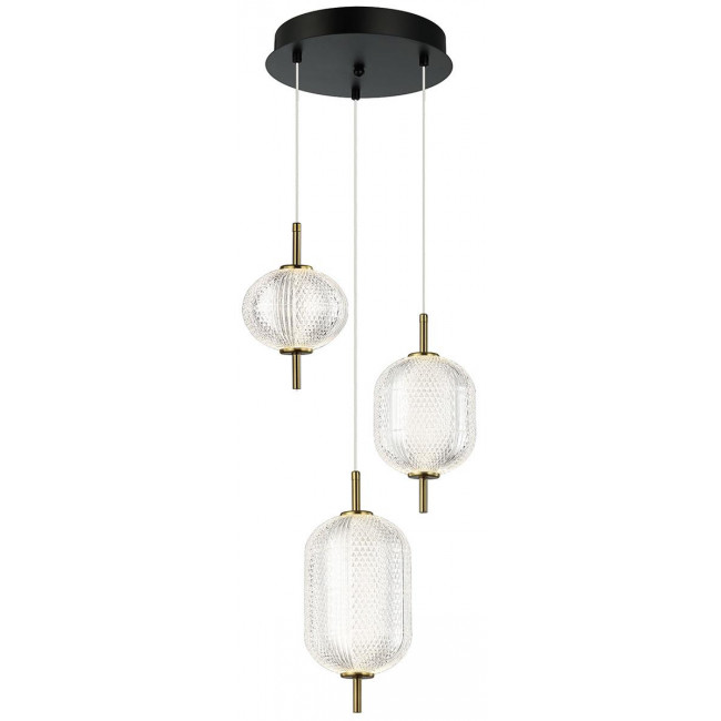 Φωτιστικό LED 20W 3000k Μπρονζέ Και Διάφανο Pellucid 4297700 VIOKEF